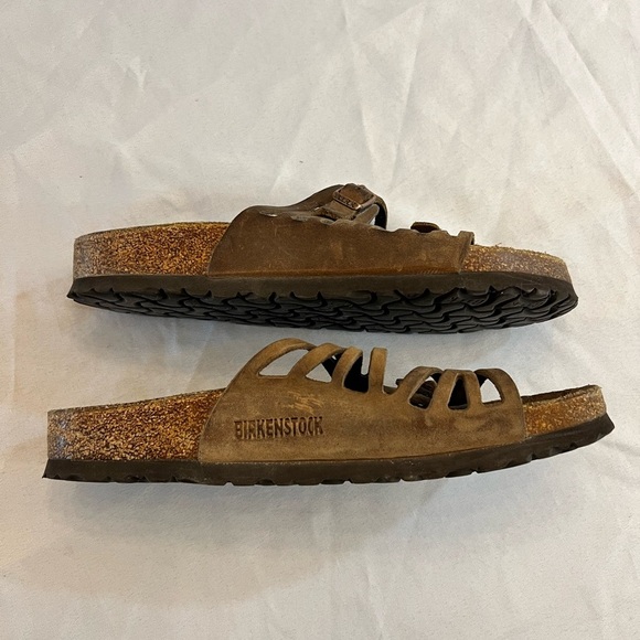 BIRKENSTOCK Women’s Granada Sandal, Mocha Birkibuc, Size 40 (US 9) - Picture 4 of 5